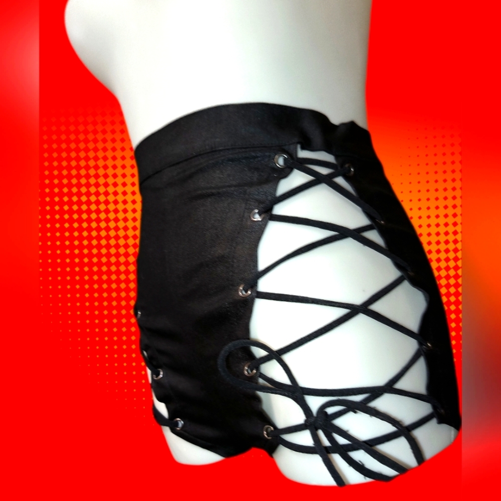 Wild One lace up shorts